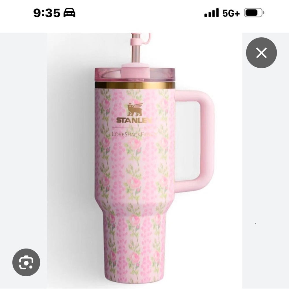 Love Shack Fancy Blooming Heirloom tumbler